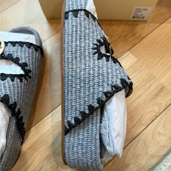 Loeffler Randall Theo Blue Two−Band Sandal - Picture 9 of 15